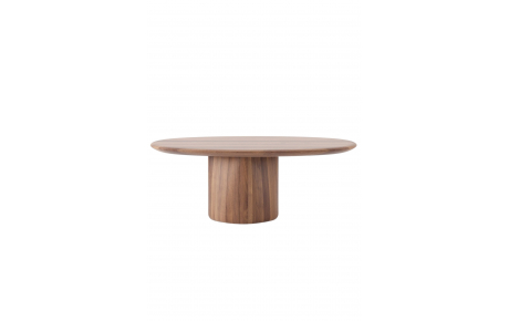 Column oval coffee table cover